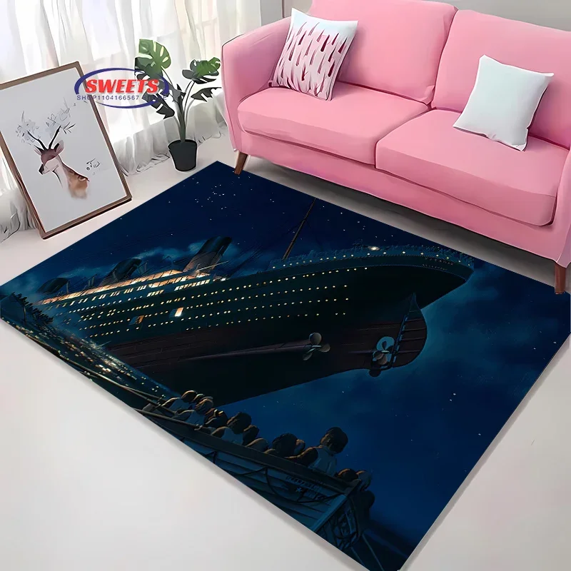 Timeless Classic Movie T-Titan1c Carpet for Living Room Bedroom Hallway Long Strip Anti-slip Soft Area Rug Sofa Doormat Home Mat