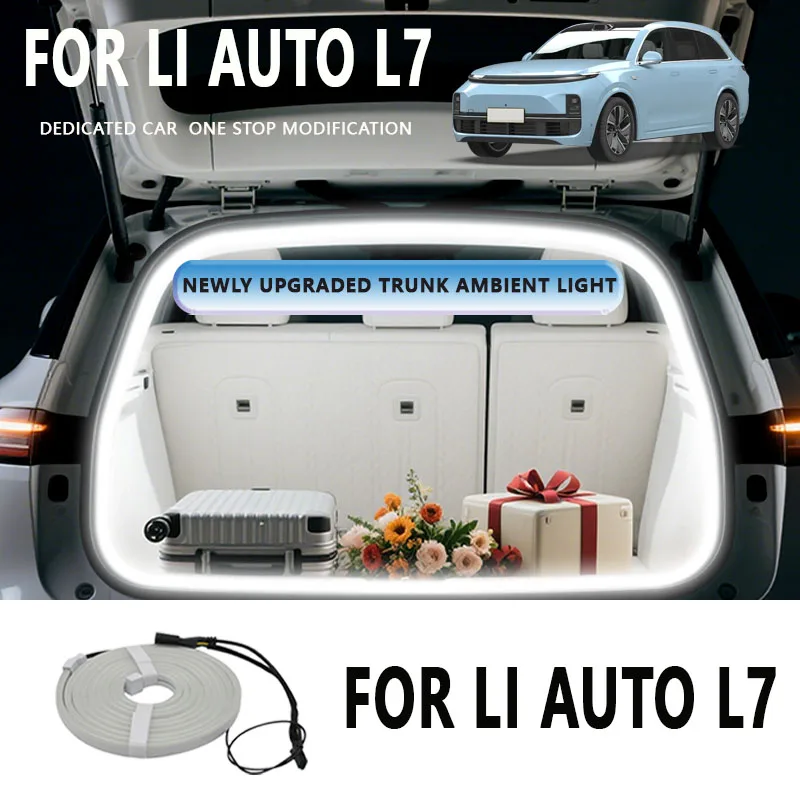 

FOR LI AUTO L7 Rear Trunk LED Light Bar Strips Trunk Interior Decorative Lamp Strip Luggage Atmosphere Light