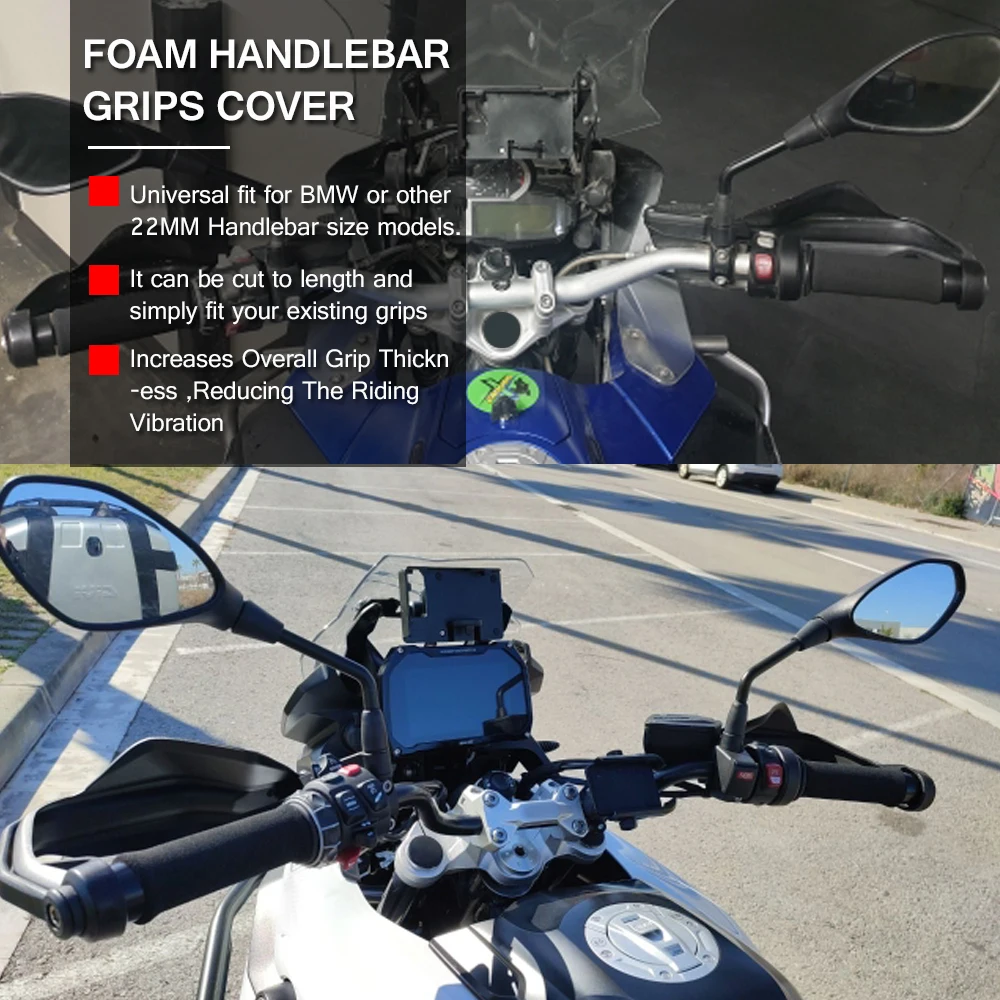 R1250GS Motorcycle Handlebar Protector R1200GS Cuffs Cover R1200RT Handle Grips Cover Accessories For BMW F800GS K1300GT F900R