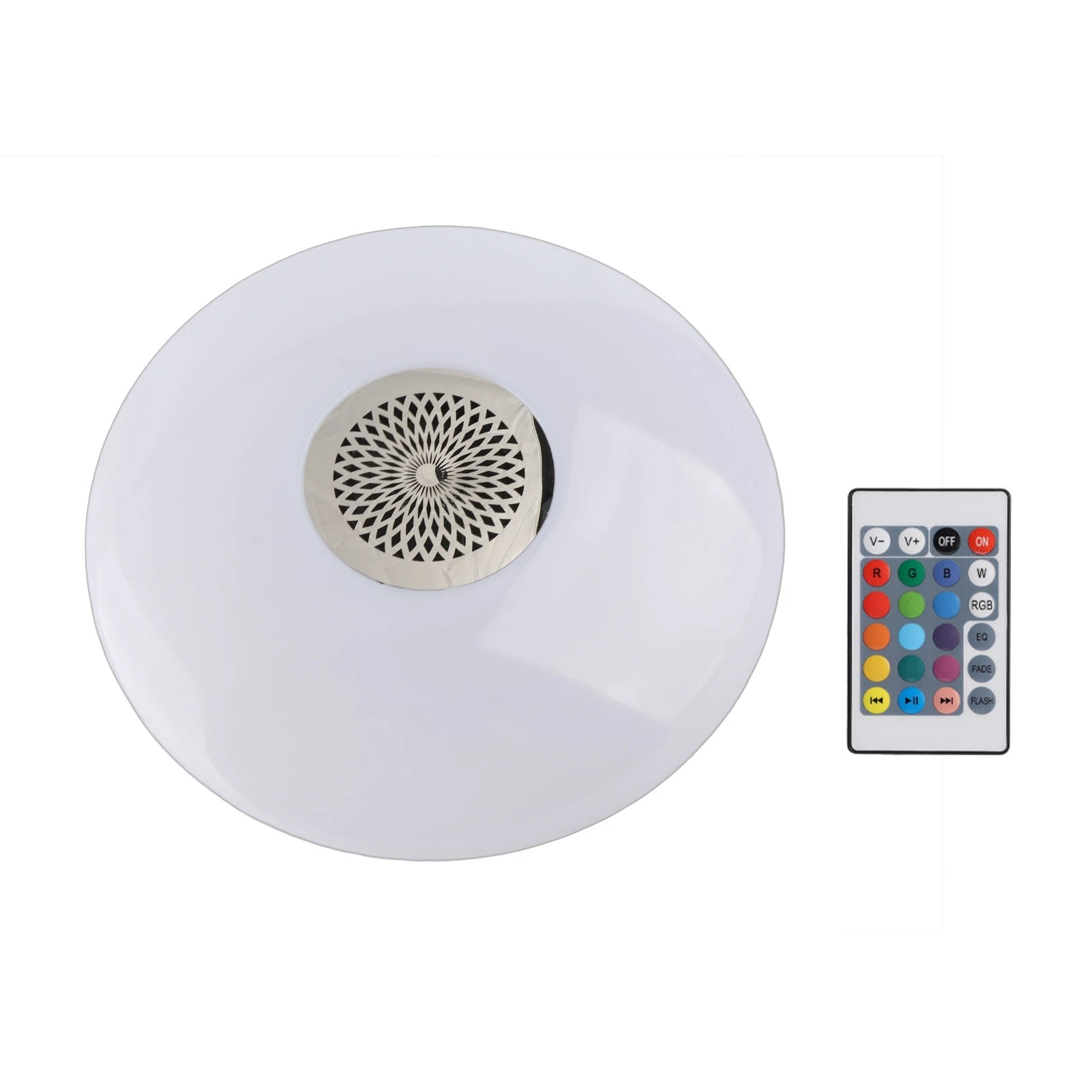 

30W E27 RGBW LED Light Bulb Lamp Remote Control Bluetooth Speaking Music Player AC85-260V