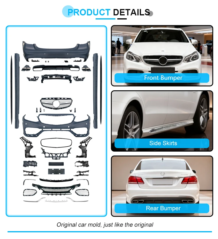 2014-2020 W222 2021+ W223 S-Class X167 GLS Upgrade Kit, New Style Front Grille Bumper Fog Light Parts