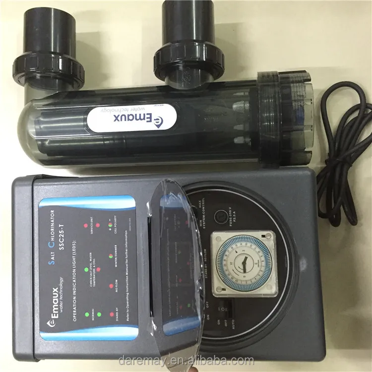 Emaux Eco-Friendly IPx4 Salt Chlorinator for Swimming Pool Disinfection with 15g/h Cell Output