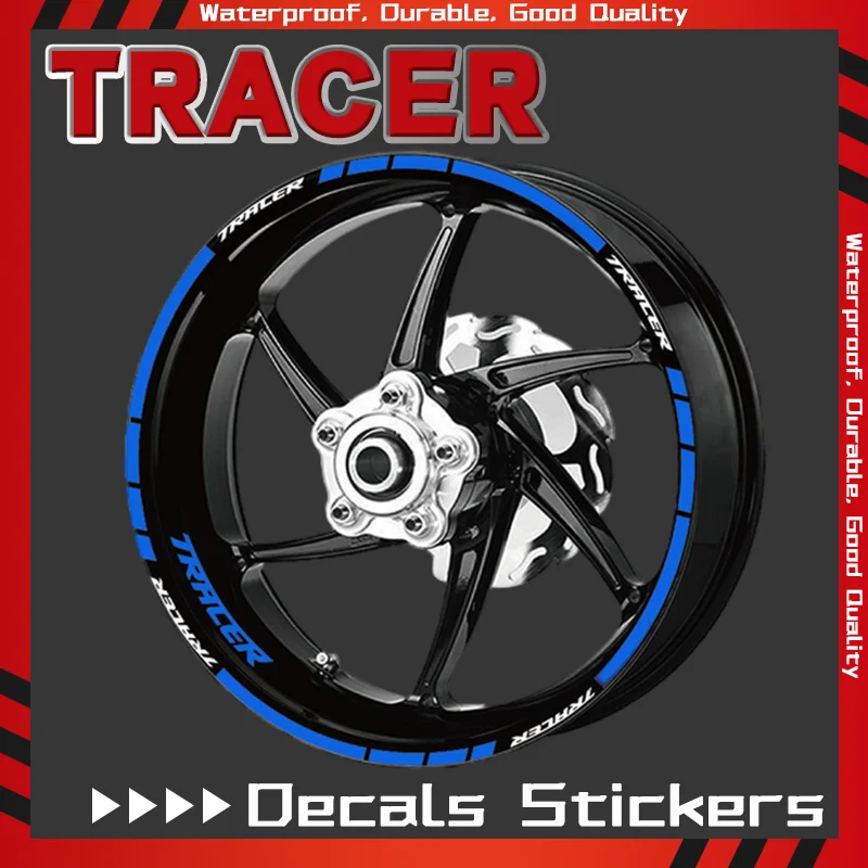 

Motorcycle Front Rear Wheel Tyre Sticker Reflective Decals Sticker For YAMAHA Tracer7/7GT Tracer9GT Tracer900 gt Tracer700 gt