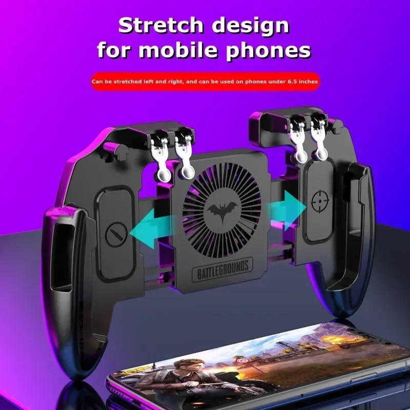 M10/M11 NEW Six Fingers ABS Mobile Phone Gaming Accessories for PUBG Aim Shooting Gamepad Joystick Controller for IPhone Android