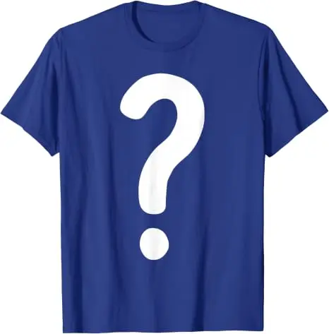 Fragezeichen-Shirt für Paare, Männer, Frauen, Jungen, „Guess Who“-Kostüm-T-Shirt, Fragezeichen „Guess Who“-Shirts, Grafik-Streetwear-T-Shirt, Geschenke – Detail 12