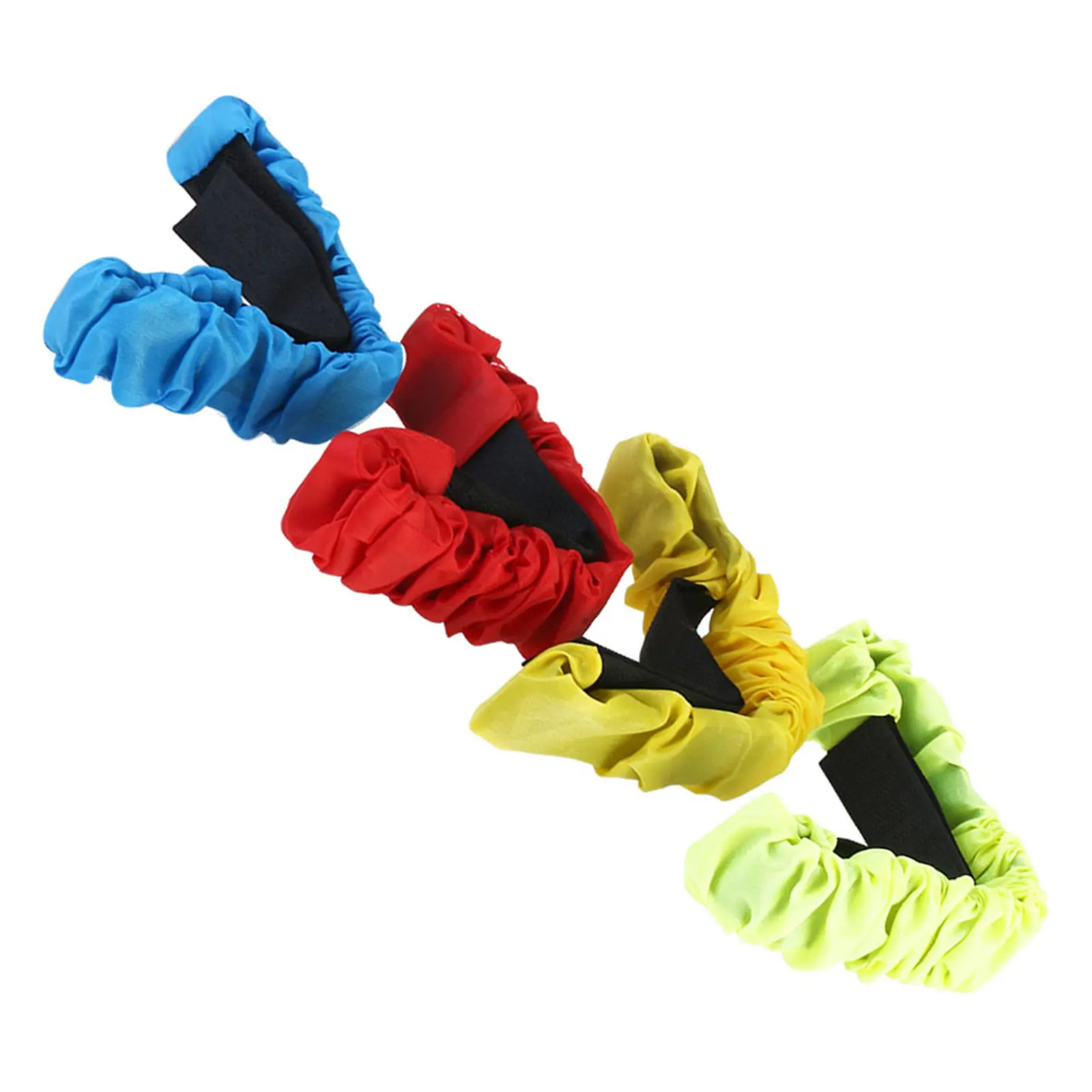 4Pcs Adjustable Elastic Tie Ropes Cloth Bands for Kids Outdoor Race Events School Sports Games Three-Legs Ropes