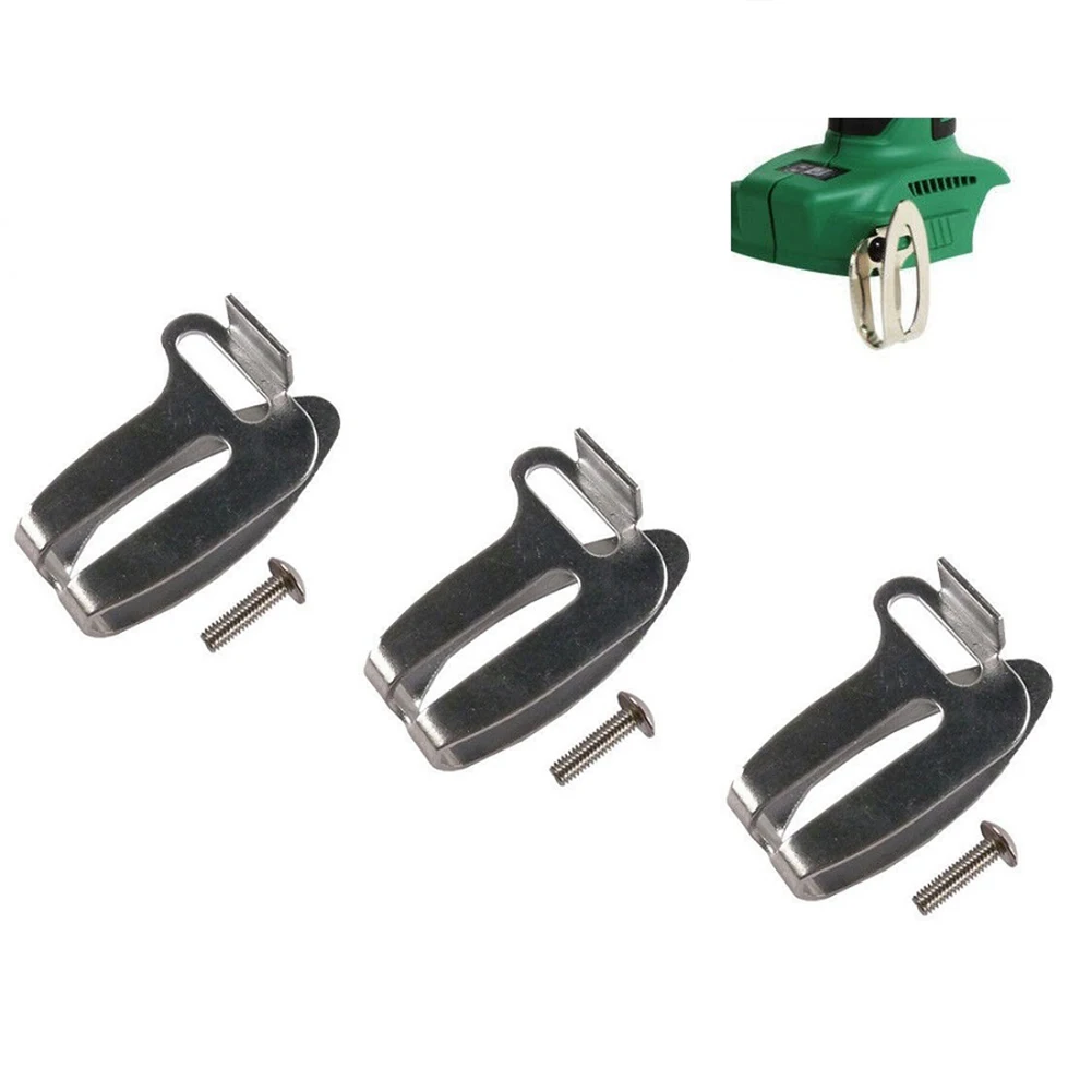 3PCS Brand New Belt Clips Belt Clip And Screw 372229 331277 Belt Clips Silver Steel DS18DBL Cordless Driver Drill