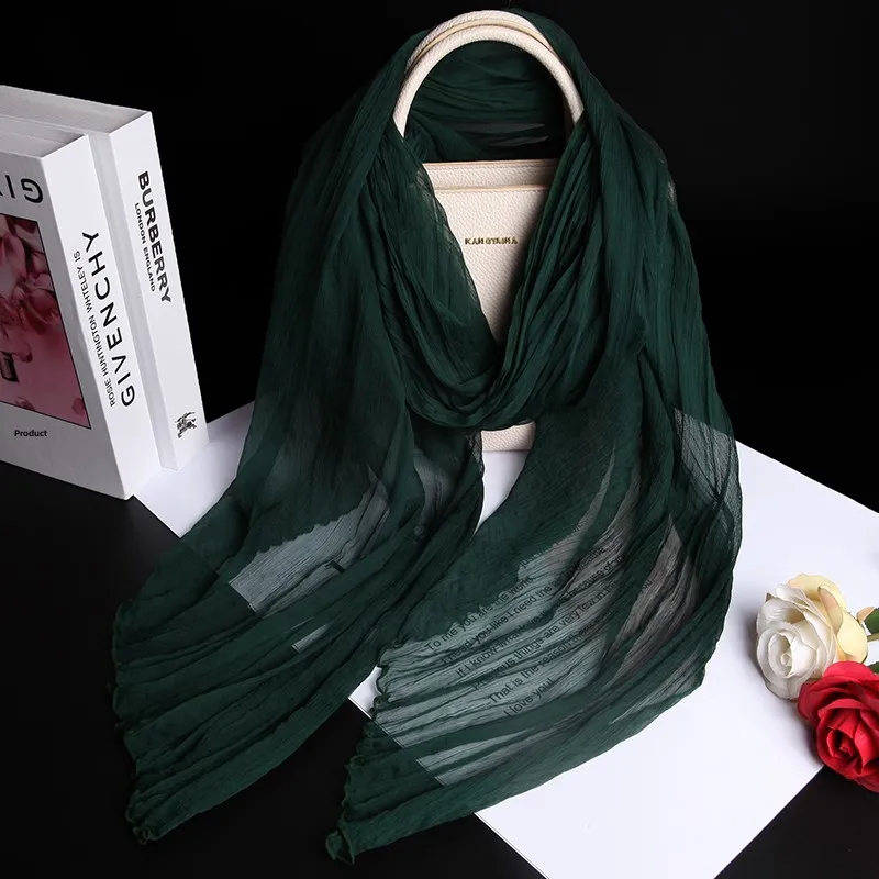 Elegant-foulard-en-soie-chale-chaud-pour-les-Epaules-printemps-Ete-automne-couleur-verte-style-coreen-accessoire-a-la-mode-pour-femmes