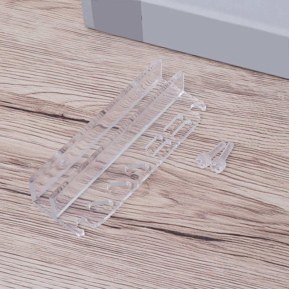 Acrylic Aquarium Tool Holder Rack for Water Plants Scissors Tweezers Scraper Spatula Storage Mountable on Tank Glass Wall