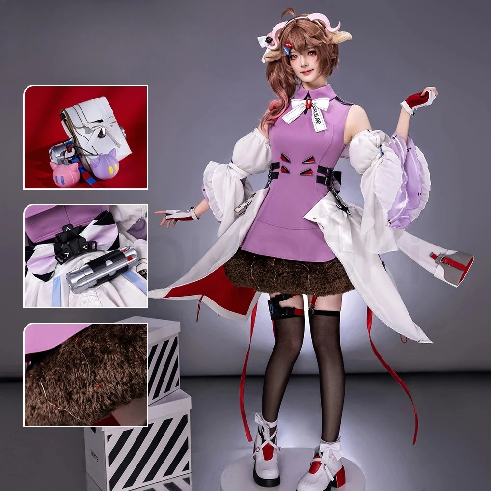 

Arknights Ardelia Cosplay Costume Gorgeous Dress Uniform Halloween Party Role Play Outfit Women
