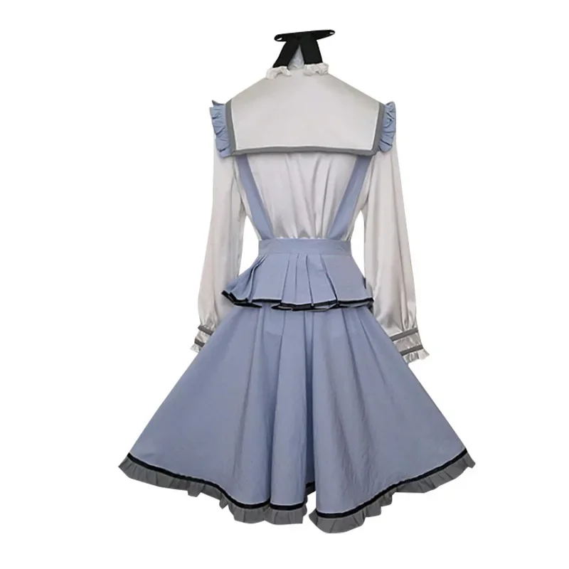 Anime Akiyama Mizuki Cosplay Maid Traje, Projeto Sekai, Palco Colorido! Lolita Ruffle Role-Playing Uniforme, Cute Girl Dress