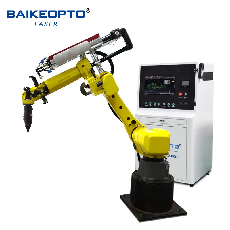 Intelligent CO2 3D cutting system, FANUC robotic arm integration, offline programming supports complex trajectories