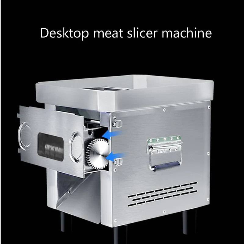 Commercial Industrial Meat Slicer Shredder Machine Detachable Knife Set for Beef Jerky Factory New eat Cutting Machines&Grinders