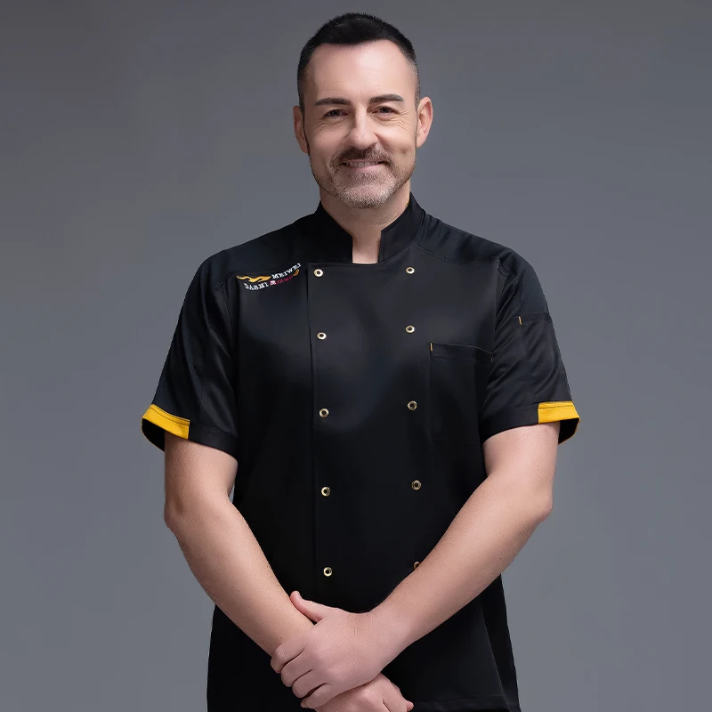 Chef-Kok Uniform Restaurant Keuken Werkkleding Koks Jas Voor Mannen Hotel Werkkleding Bakkerij Cafe Ober Werkkleding