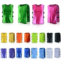 6PCS Football Vest Jerseys Sports Training Mesh Vests Loose Basketball Cricket Soccer Volleyball Rugby Team Sports Accessories