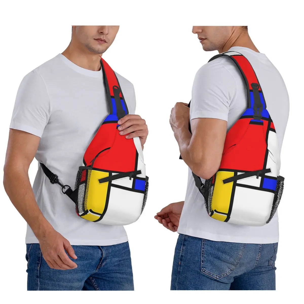 

Mondrian нагрудная сумка мужской рюкзак через плечо нагрудная сумка дорожный походный рюкзак сумка на плечо