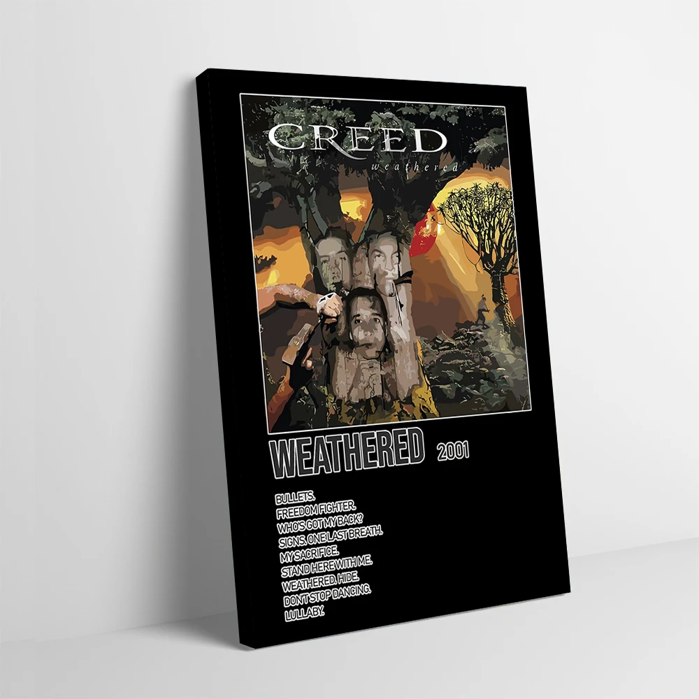 Постер с обложкой альбома Creed Weathered, настраиваемая печатная картина на холсте, настенное искусство, подарок для современного домашнего декора, украшение для комнаты