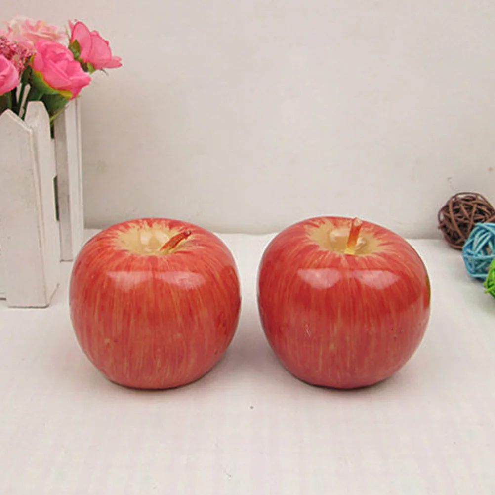 Realistic Apple Shaped Fruit 7X7X5.5Cm Premium Creative Decor For Christmas Wedding Party Gift Decor Unique