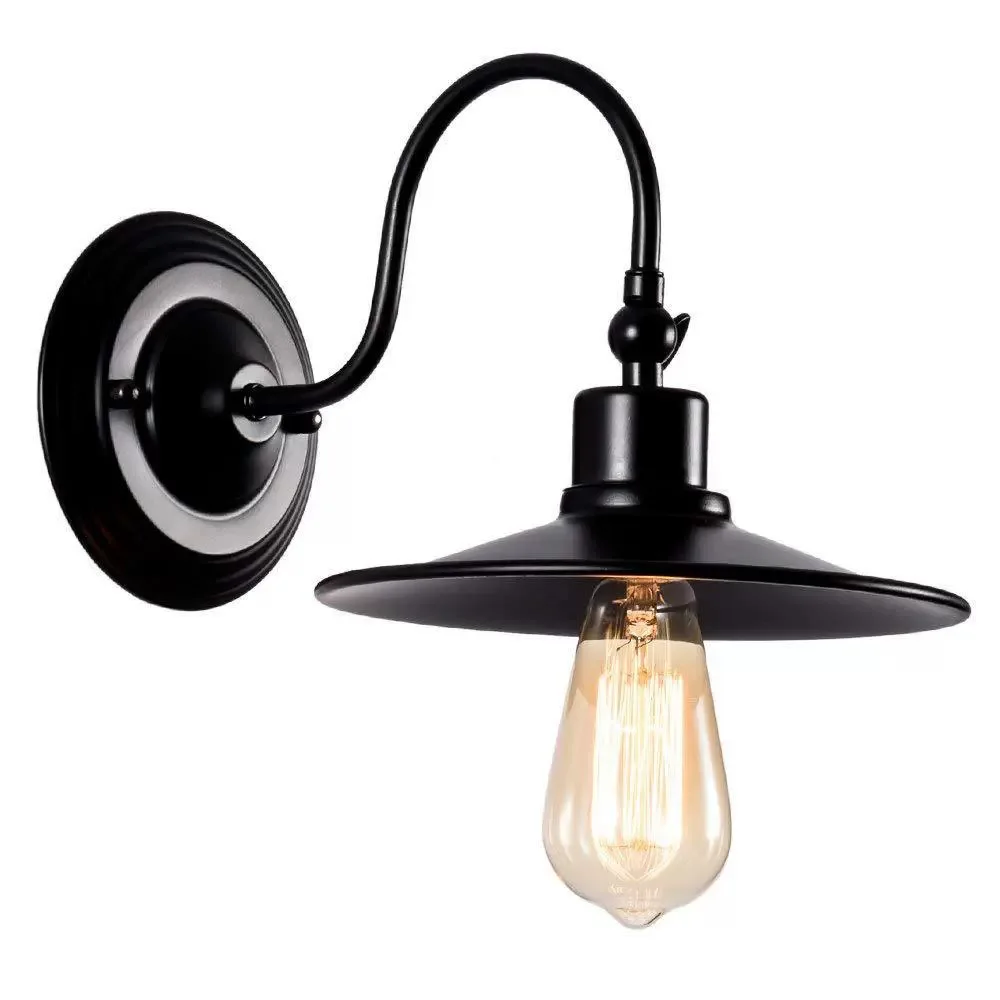 Industrial Gooseneck Retro Metal Wall Lamp E27 Adjustable Wall Light Fixture for Loft Cafe Bar Bedroom Hallway Indoor Home Decor
