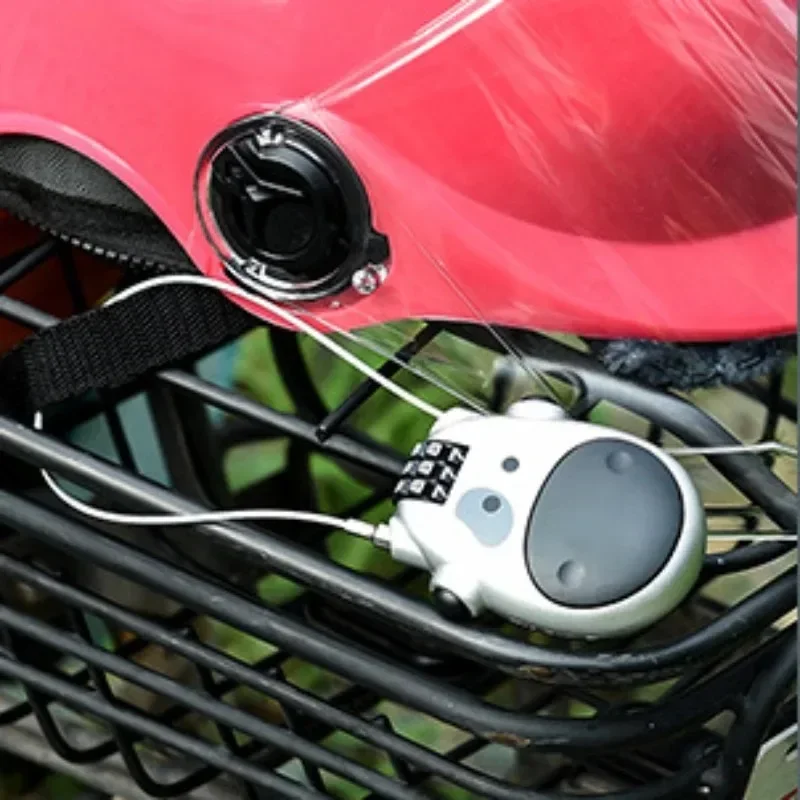 Mini Three-position Retractable Wire Rope Combination Lock Travel Anti-theft Safety Fitness Bicycle Extended Wire Rope Padlock