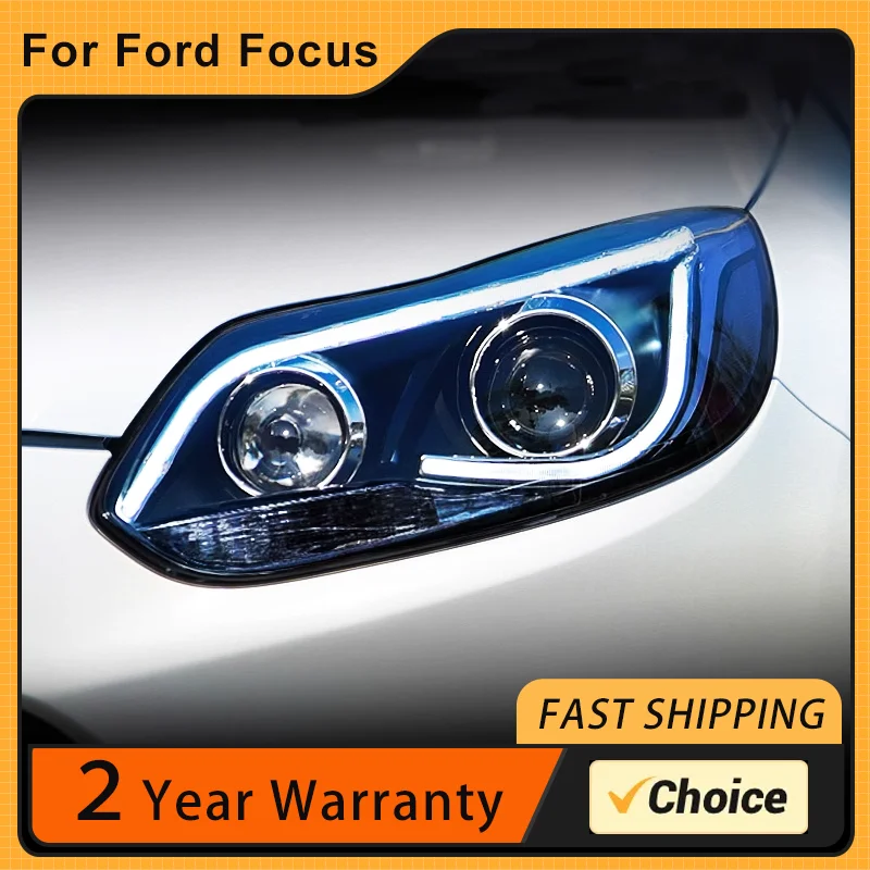 

Car Lights for Ford Focus 3 LED Headlights 2012 2013 2014 Head Lights LED Drl Bi Xenon Projector Lens Angel Eye Car Front Lamps