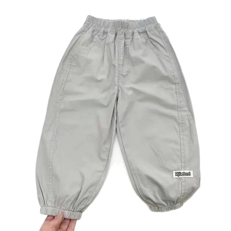 

Boys thin mosquito-proof pants children's sweatpants 2026 medium and small children's summer trousers children's casual pants