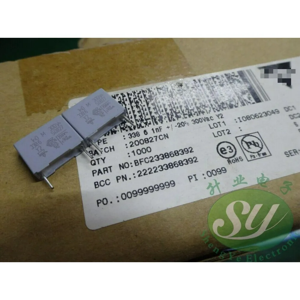 

20PCS MKP 0.001uf/300vAC 1.0nf 1000pf 1n0 102 brand new 10mm film capacitor