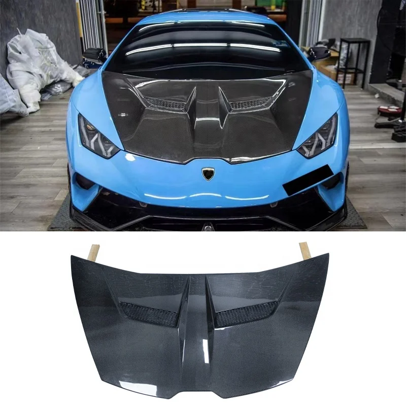 Huracan Carbon Auto Bonnet Hood Designed For Lamborghini LP580 LP610 Car Accessories Car Engine Kit Carbon Fiber Hood Bonnets