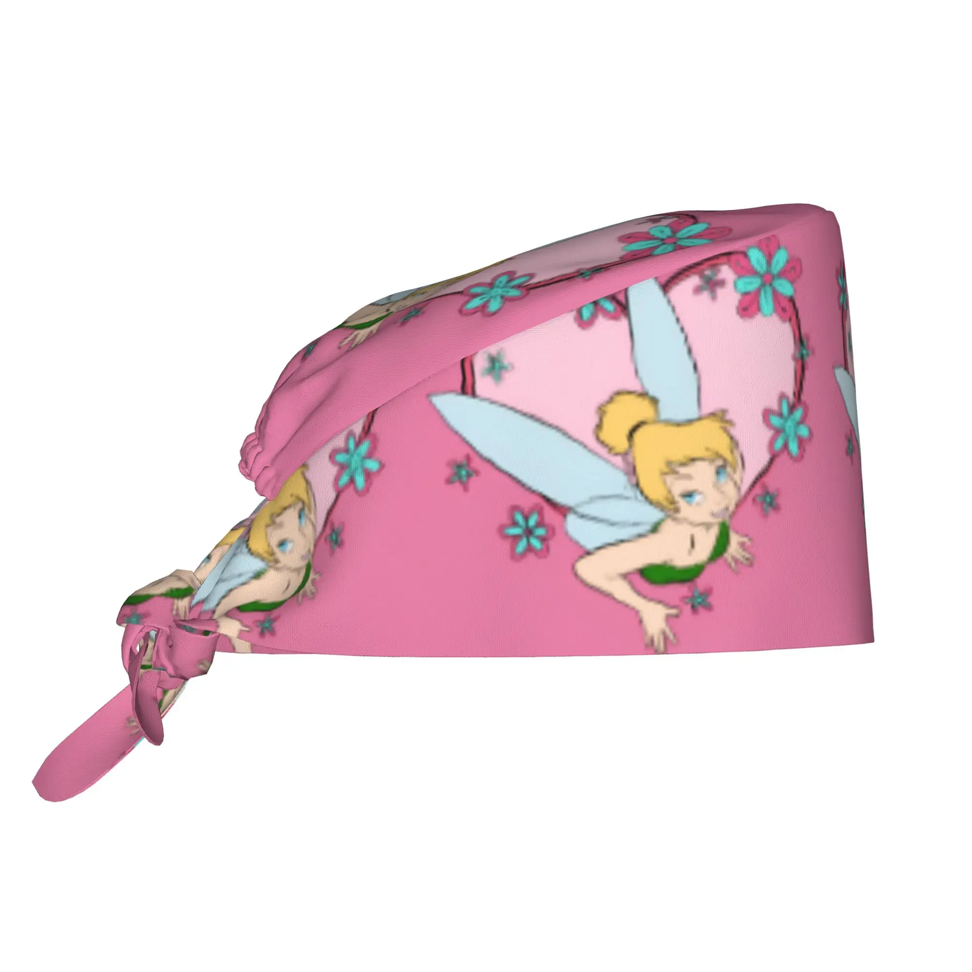 Custom T-Tinker Anime Bell Cute Cartoon Working Cap Surgical Hats Men Women  Operating Room Cap Nursing Cap Lab Works Hat