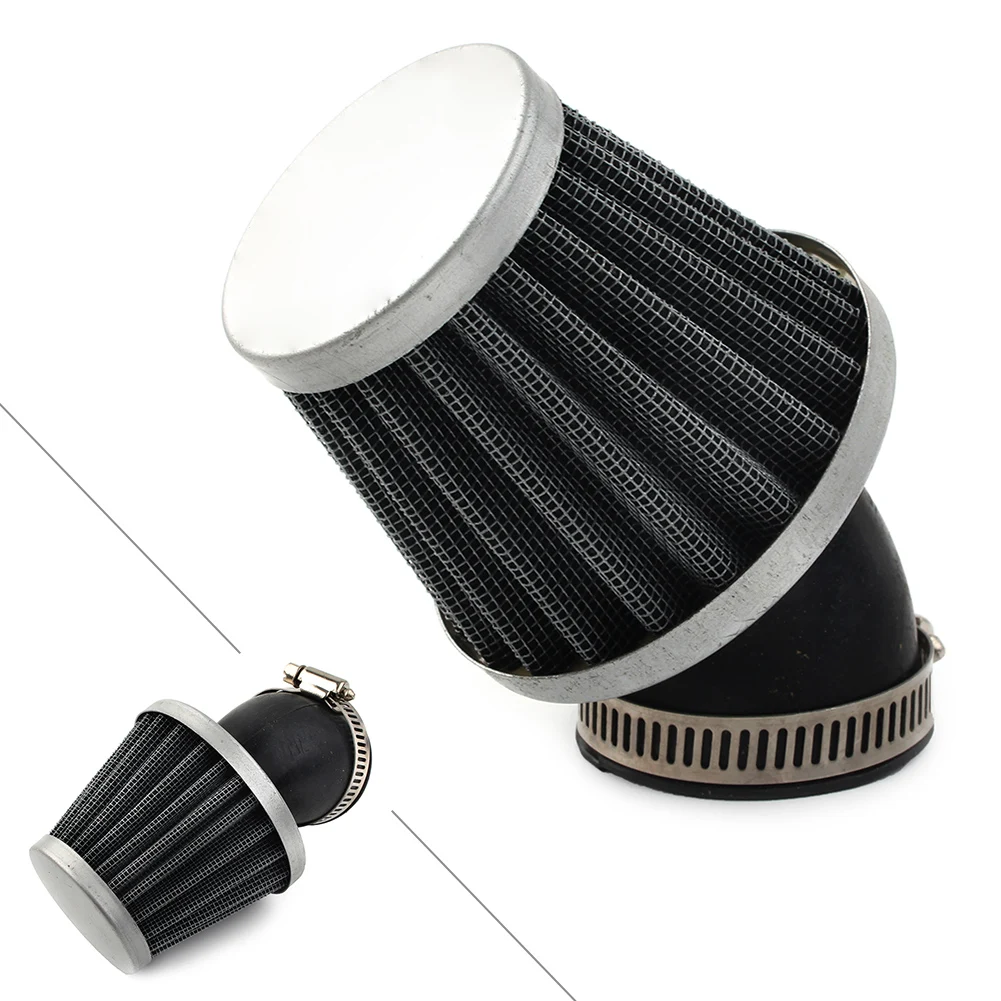 45mm Bent Angle Motorcycle Air Filter Cleaner Fit for Scooter Dirt Pit Quad Bike ATV for GY6 50cc-150cc Motorbikes