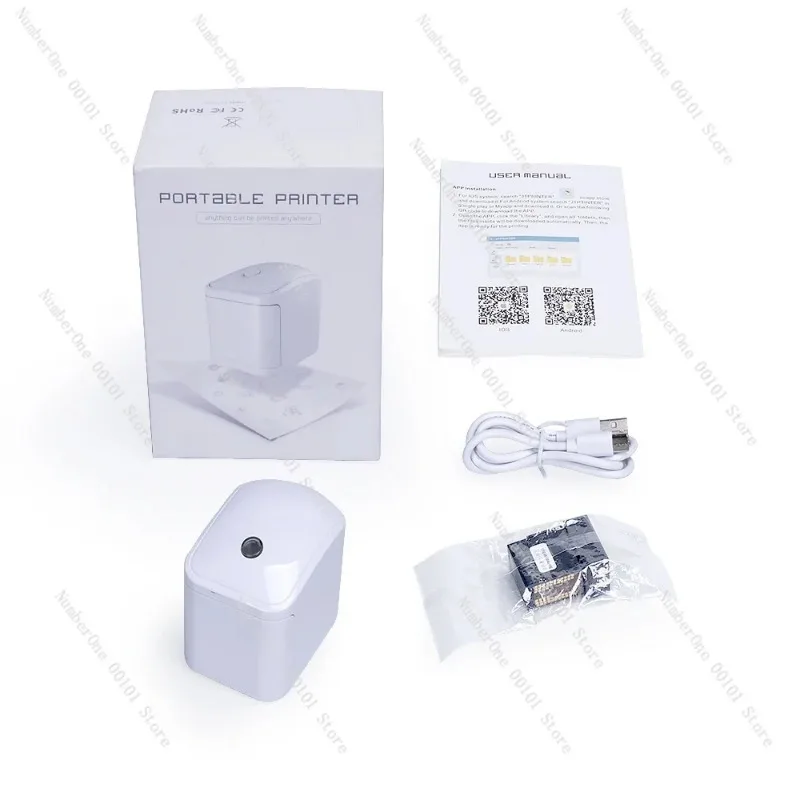 MHT-JT01 Mini Portable Wireless Inkjet Printer 300dpi Handheld Color Temporary Tattoo Logo Time Printing