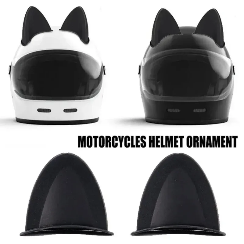 

1 Pair of Universal Motorcycle Helmet Cute Cat Ears Decoration Outdoor Sports Equipment Decoration DIY Cute Plastic Accessories