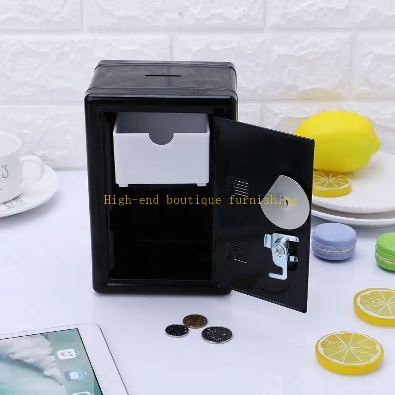 L9NB New Safe Security Metal Money Deposit Cash Savings Saving Box 2 Keys