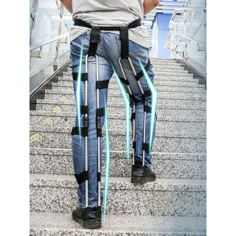 Chairless Wearable Seat, Stainless Steel Standing Support, Invisible Ergonomic Chair with Velcro Strap for Daily Use