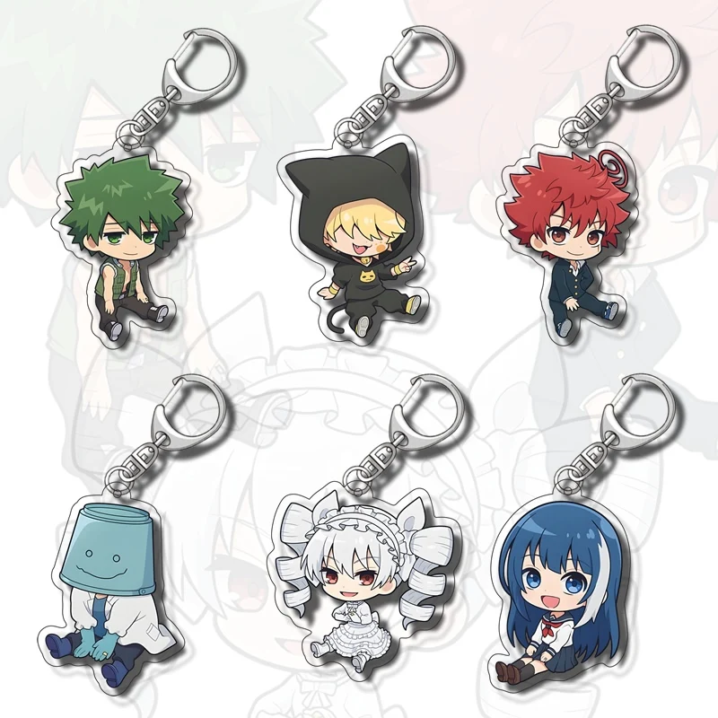 Mission: Yozakura Family Acrylic Figure Display Cartoon Keychain Cute Anime Clear Pendant Game Accessories Key Ring Ornaments