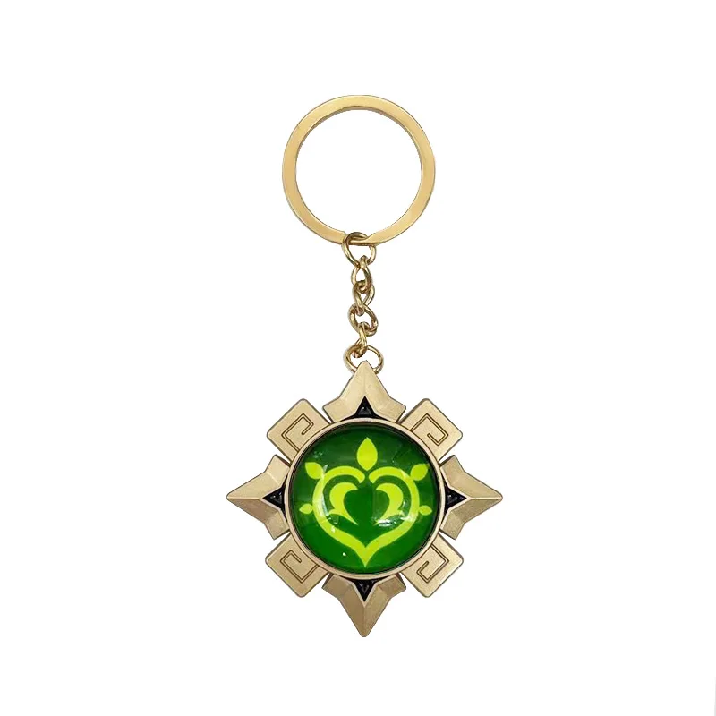 Impact Natlan Visions Anhänger Cosplay Spiel Held Kostüme Zubehör DIY 7 Elemente leuchtende Glas-Schlüsselanhänger Anime-Kollektionen – Detail 7
