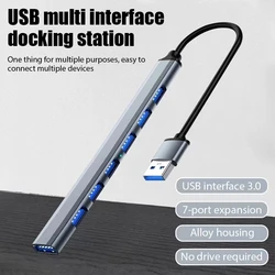 7 Ports USB 3.0 Type C HUB Expander High Speed OTG Adapter Docking Station For PC  Macbook Laptop Hard Drive Mouse Keyboard