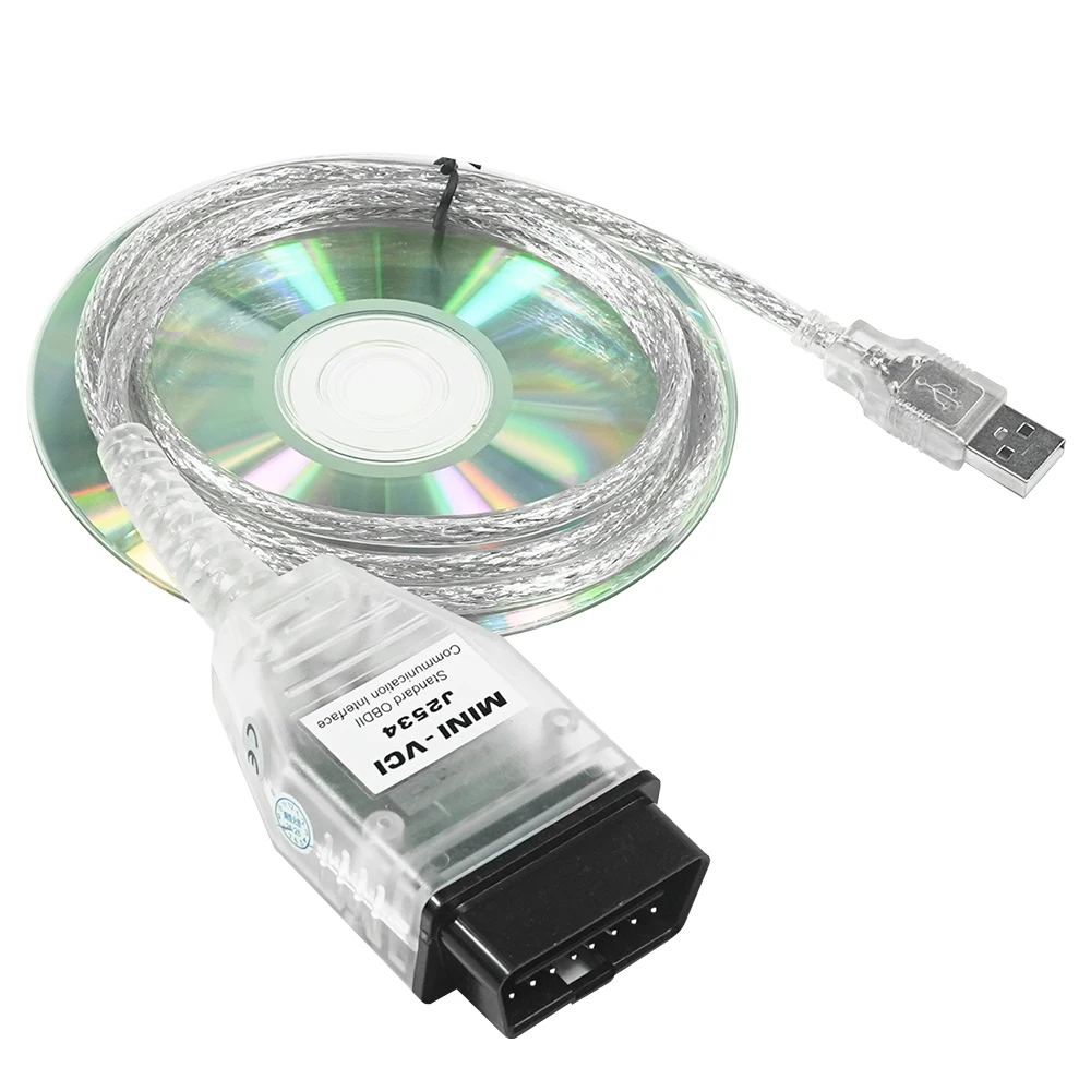 

Новый мини Vci J2534 V18.00.008 TIS Techstream для Toyota OBD2 автомобильный диагностический кабель Minivci с FTDI FT232RL автоматический сканер