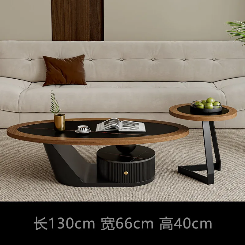 A Unique Oval Coffee Tables Storage Design Living Room Premium Coffee Tables Luxury Modern Mesas De Centro Para Sala Accessories