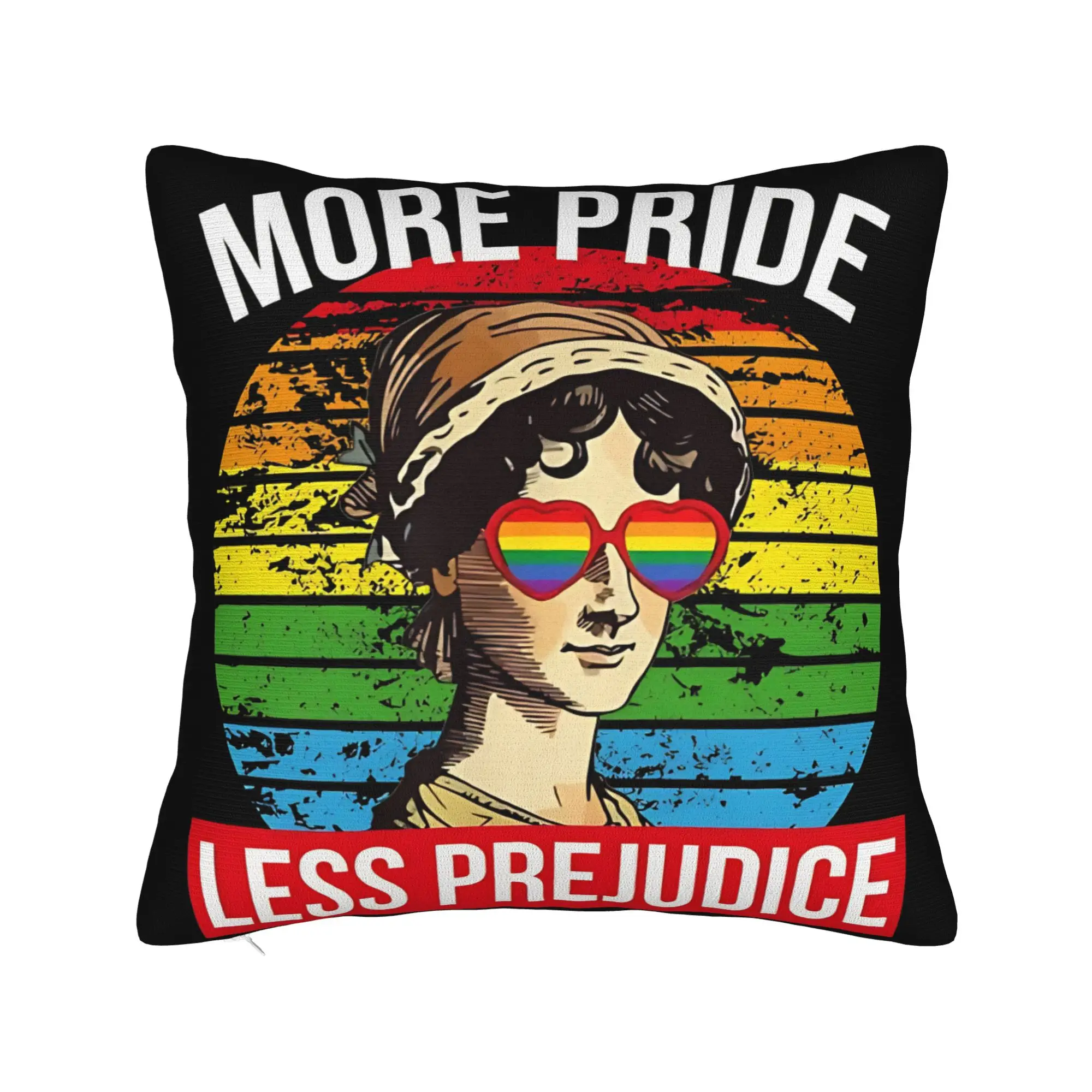 More Pride Less Prejudice  Pillow Covers Merch Printed Cushion Cover Decoration  Pillow Case Cover Home Multi-Size
