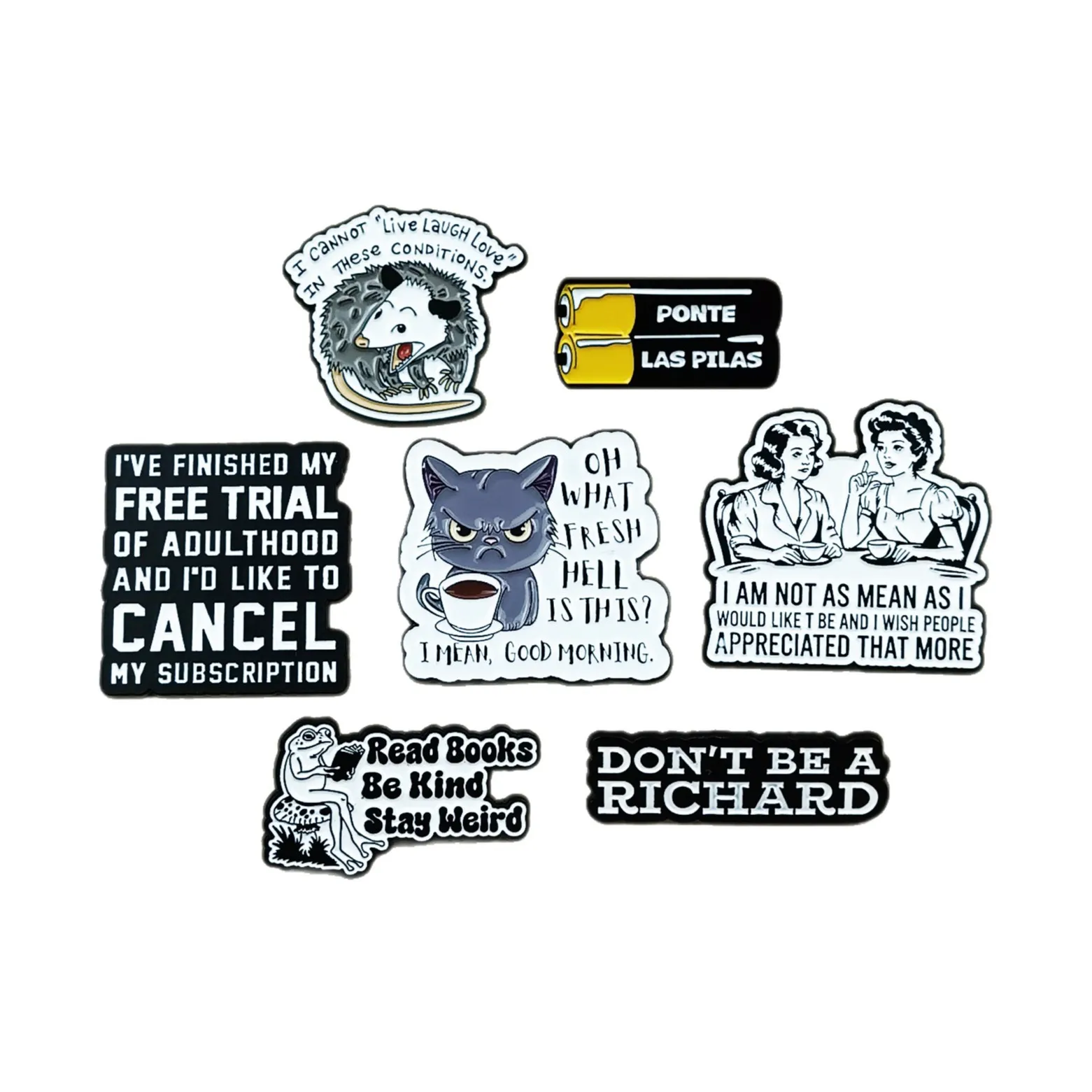 Spilla inglese con gatto e topo, nuovo versatile, carino, creativo, zaino, distintivo, goccia d'olio, accessori di abbigliamento in lega, regalo