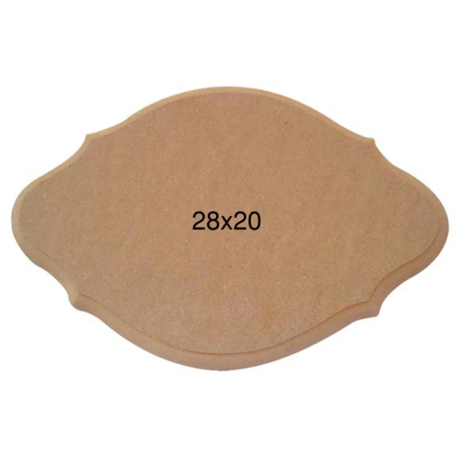 PA237 small eared Oval board, painted Mdf wooden board