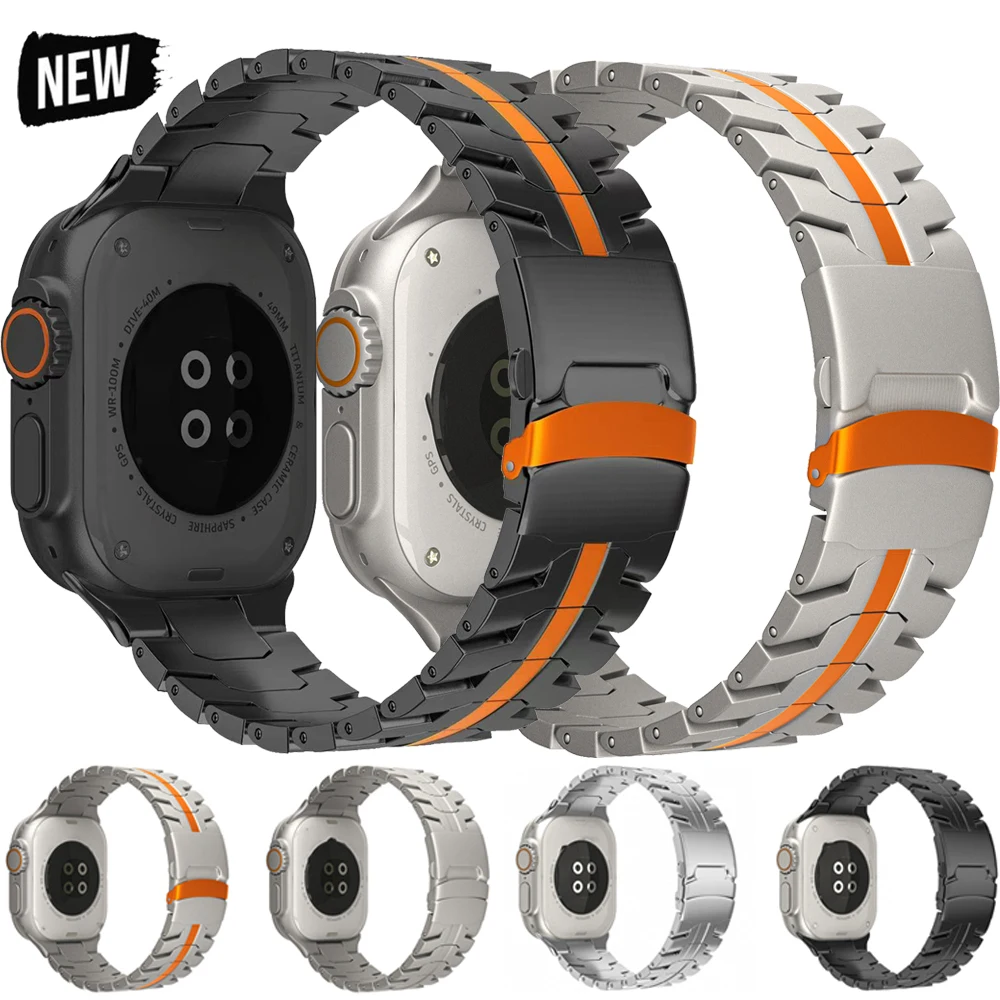 سوار معدني لساعة أبل 46 مللي متر 49 مللي متر معصمه حزام الأعمال ل Iwatch 10 11 Ultra 3 9 8 7 SE 44 مللي متر 45 مللي متر 42 مللي متر معصمه