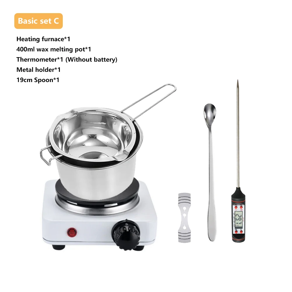 DIY Candle Craft Tools Kit met Wax Smelten Hete Plaat, Kaarsen Maken Benodigdheden Accessoires, Aromatherapie Wax Kaars Maken Kit - afbeelding 1
