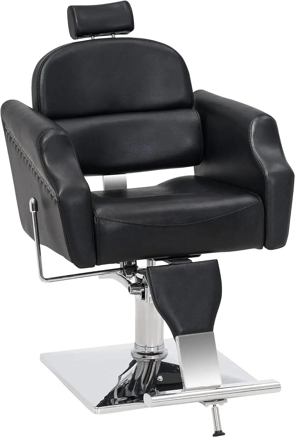 

BarberPub Classic Recliner Leathern Barber Chair Antique Heavy Duty Hair Spa Salon Styling Beauty Equipment 3125