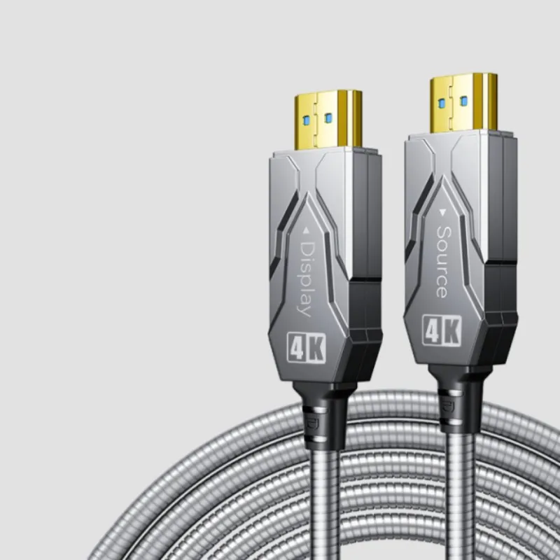 DTECH High Quality HDMI Engineering Cable 10m 4K Armored HDMI 2.0 Fiber Optical Cable