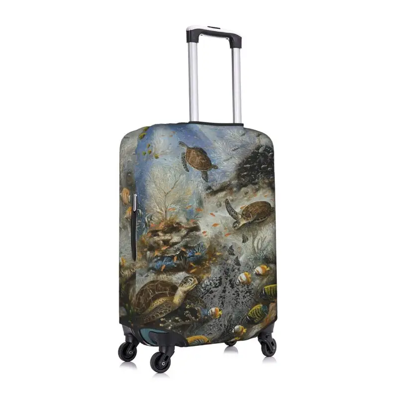 Turtle animals Fashion Travel Suitcase Protective Cover Luggage Protective Cover Suitable for 18-32 Inch Suitcases