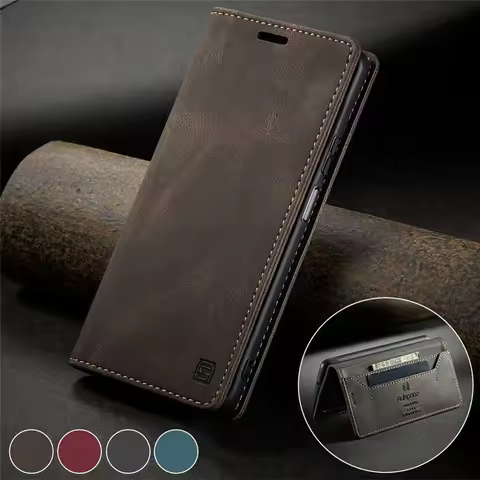 RFID Flip Case For Samsung Galaxy A21S Leather Magnetic Cover for Galaxy A51 A71 A 70 50 30 22 52 S A31 A41 A54 A53 A34 Funda