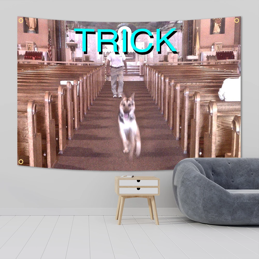 Trick Alex Music Funny Meme Flag Classical Music Tapestry Poster Banner For Bar Beer House College Dorm Room Man Cave Tailgate