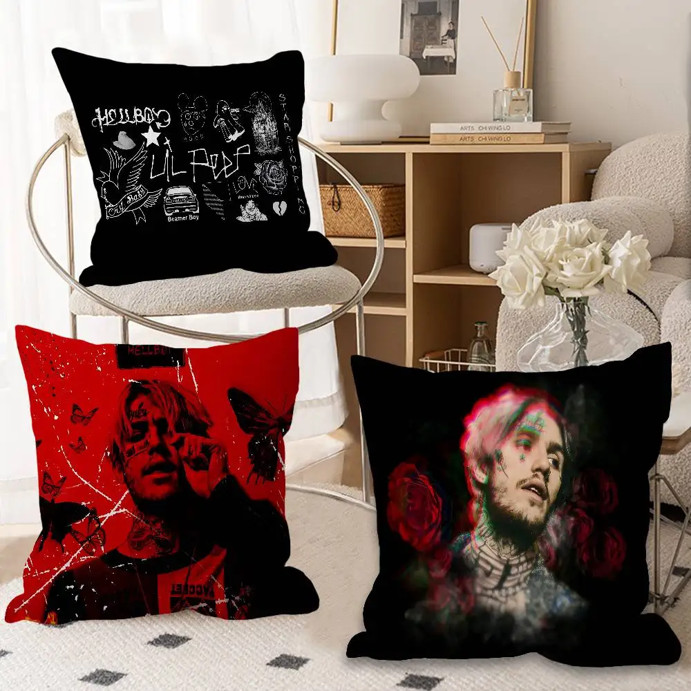 Rapper L-lil Peep Cushion Cover Pillowcase Upholstery Sofa Throw Pillow Home Decor Pillowcas
